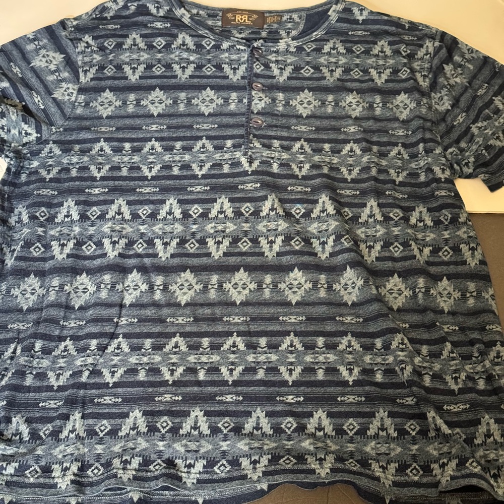 Mens Ralph Lauren “Double R” branded tshirt size XL-Navy blue